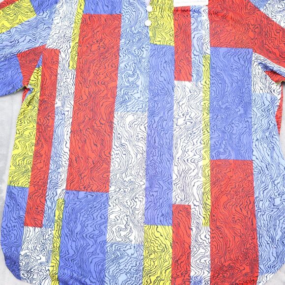 Old Pueblo Traders Shirt Womens M Multicolor Quarter Sleeve Blouse Button Collar - Picture 8 of 16